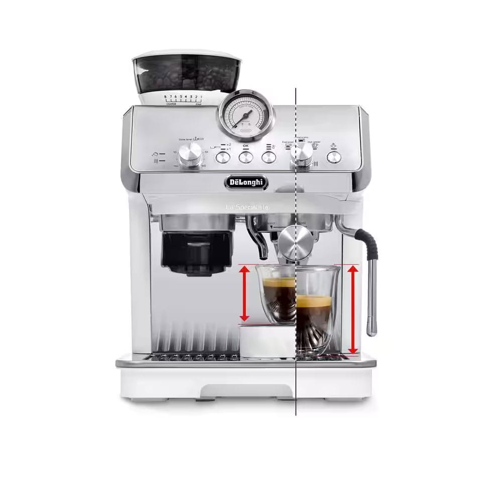 Delonghi La Specialista Arte Assisted Espresso Coffee Machine in White EC9155W