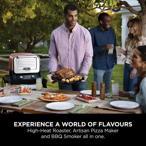 Ninja Woodfire Electric Outdoor Oven, Artisan Pizza Maker and BBQ Smoker OO101UK