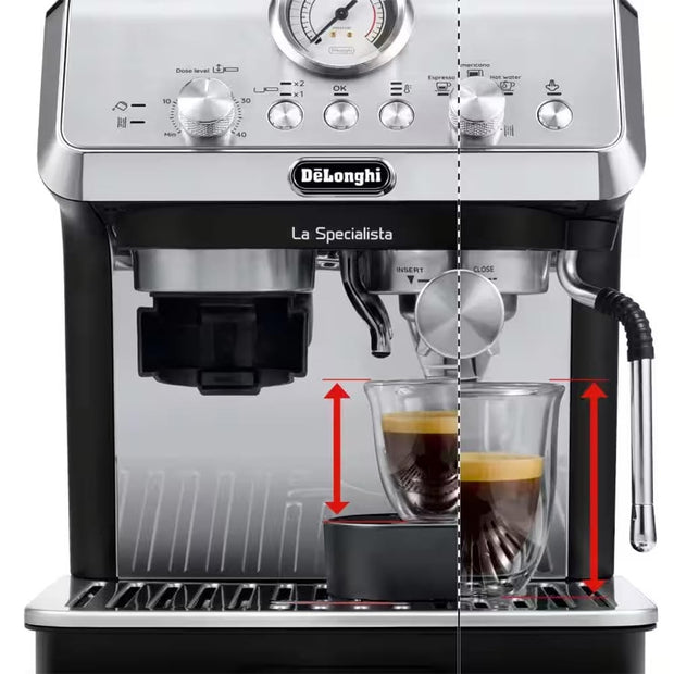 Delonghi La Specialista Arte Assisted Espresso Coffee Machine in Stainless Steel EC9155MB