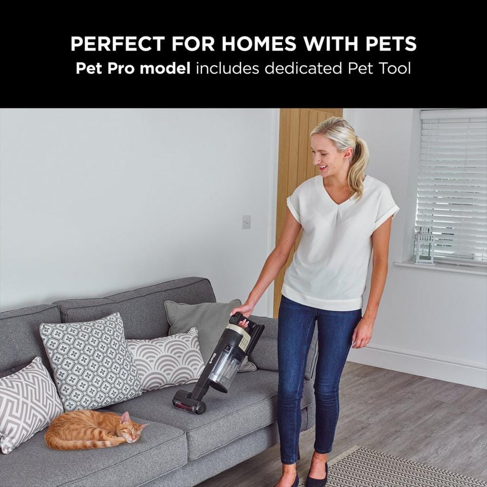 Shark Stratos Cordless Stick Vacuum Cleaner - Pet Pro Model - 60 Minutes Run Time - Copper IZ400UKT