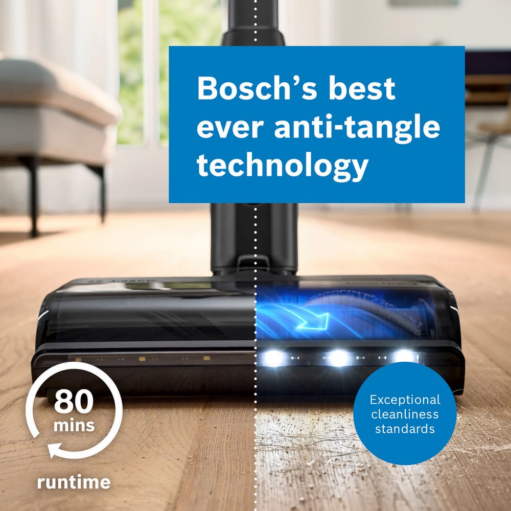 Bosch Unlimited 10 Cordless Vacuum Cleaner with up to 80 Minutes Run Time - BBS1041GGB