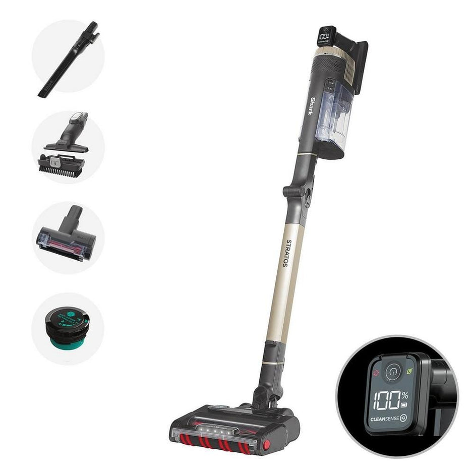 Shark Stratos Cordless Stick Vacuum Cleaner - Pet Pro Model - 60 Minutes Run Time - Copper IZ400UKT