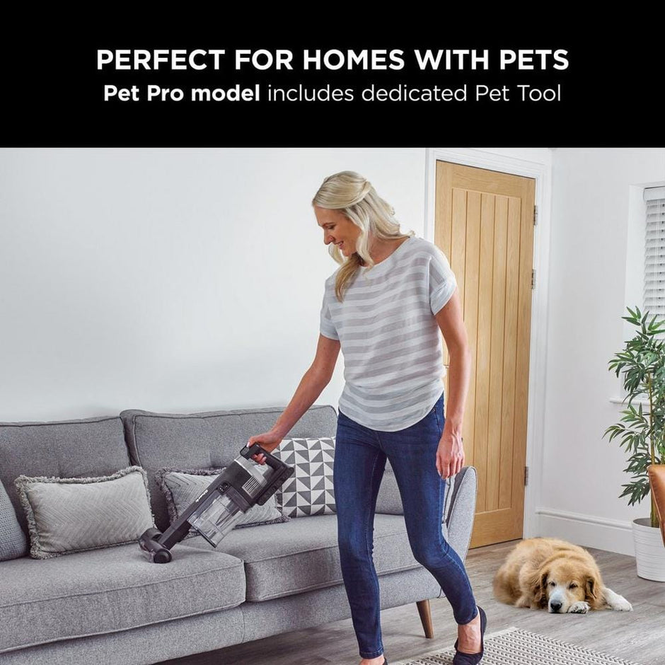 Shark Stratos Cordless Stick Vacuum Cleaner - 120 Minutes Run Time - Silver IZ420UKT
