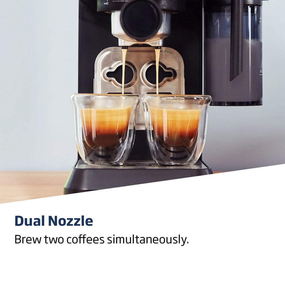 Beko CaffeExperto Manual Espresso Machine with Steam Wand in Silver - CEP5304X