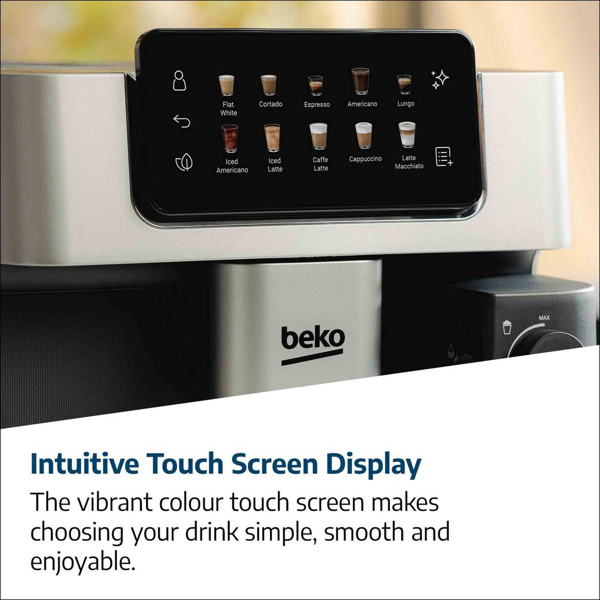 Beko CEG7348X CaffeExperto Bean to Cup Fully Automatic Coffee Machine in Silver