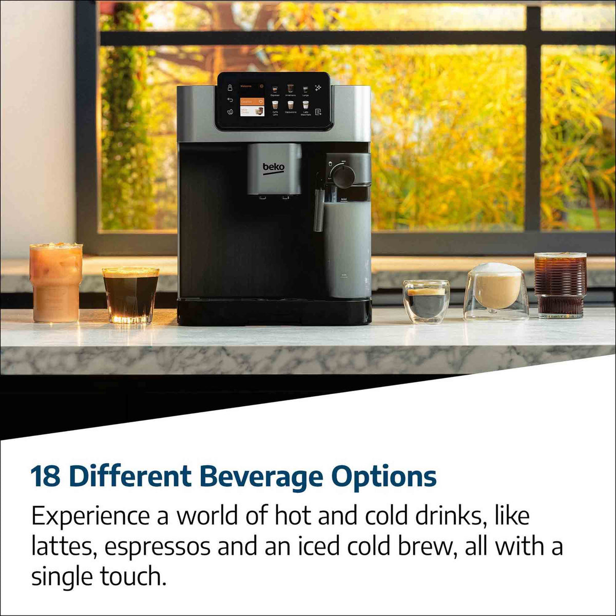 Beko CEG7348X CaffeExperto Bean to Cup Fully Automatic Coffee Machine in Silver