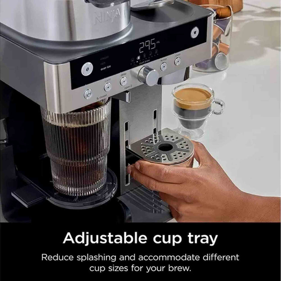 Ninja Prestige Dualbrew System Espresso Machine in Silver and Black - CFN802UK