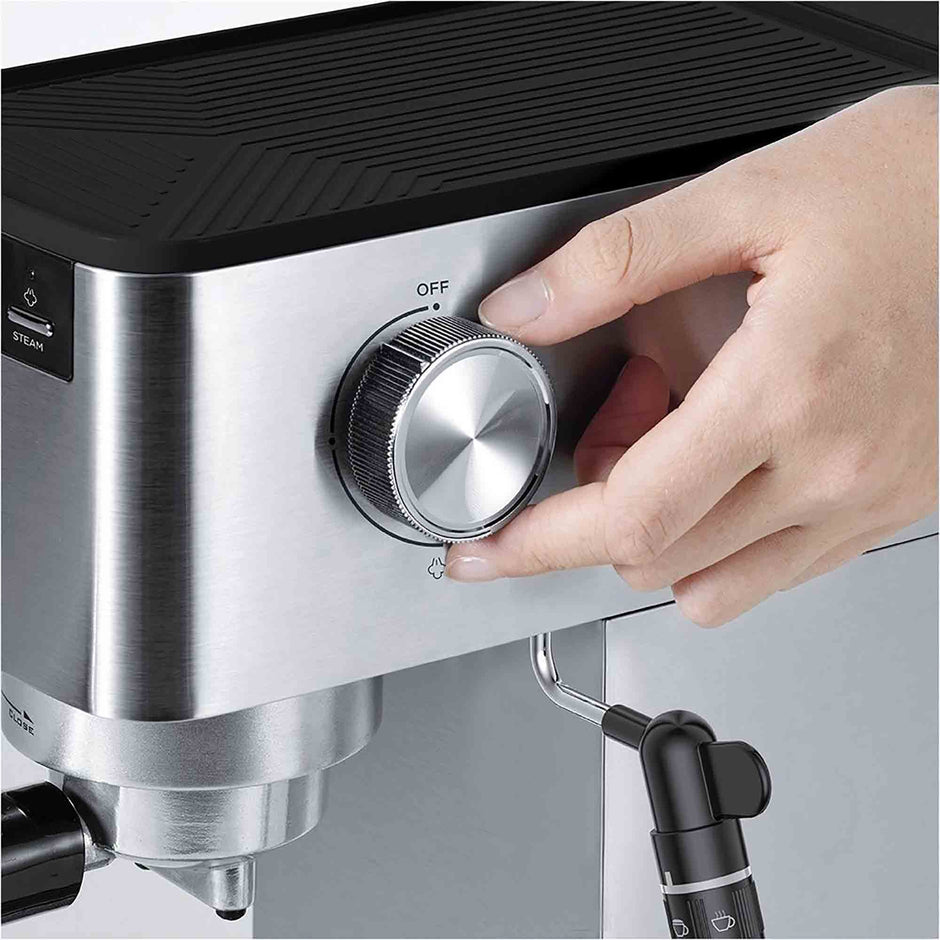 Polti Coffea P10S Manual Espresso Machine in Silver