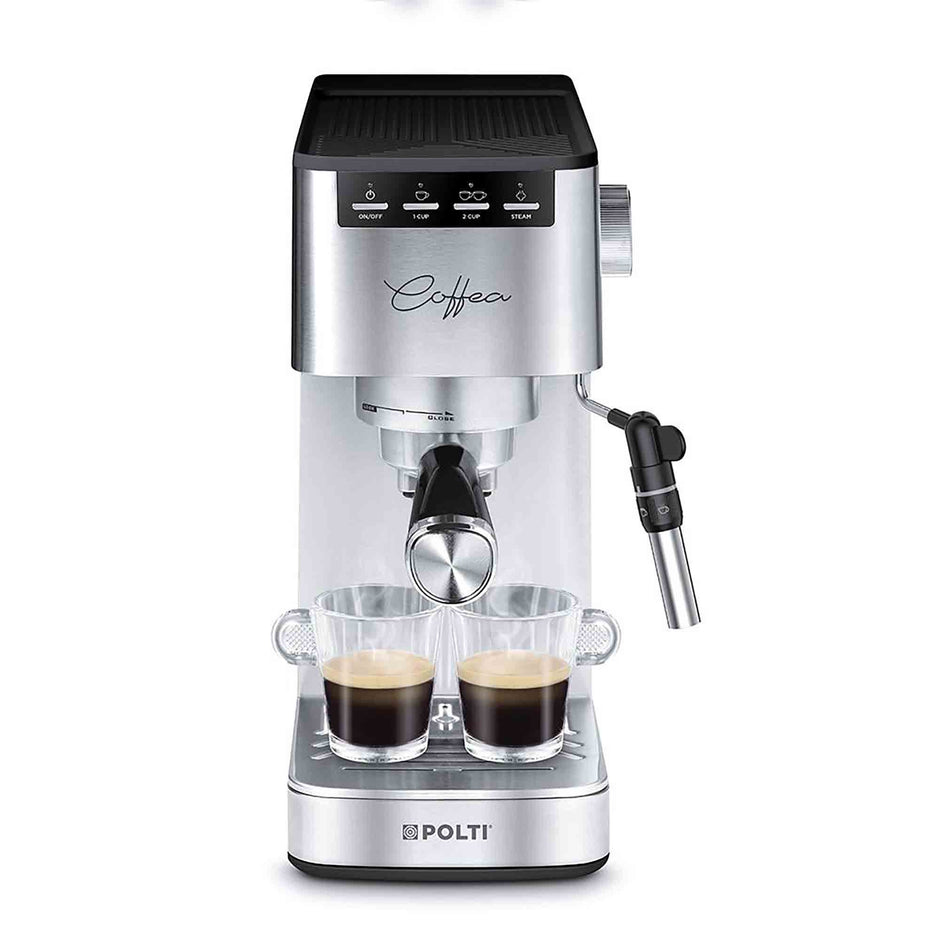 Polti Coffea P10S Manual Espresso Machine in Silver