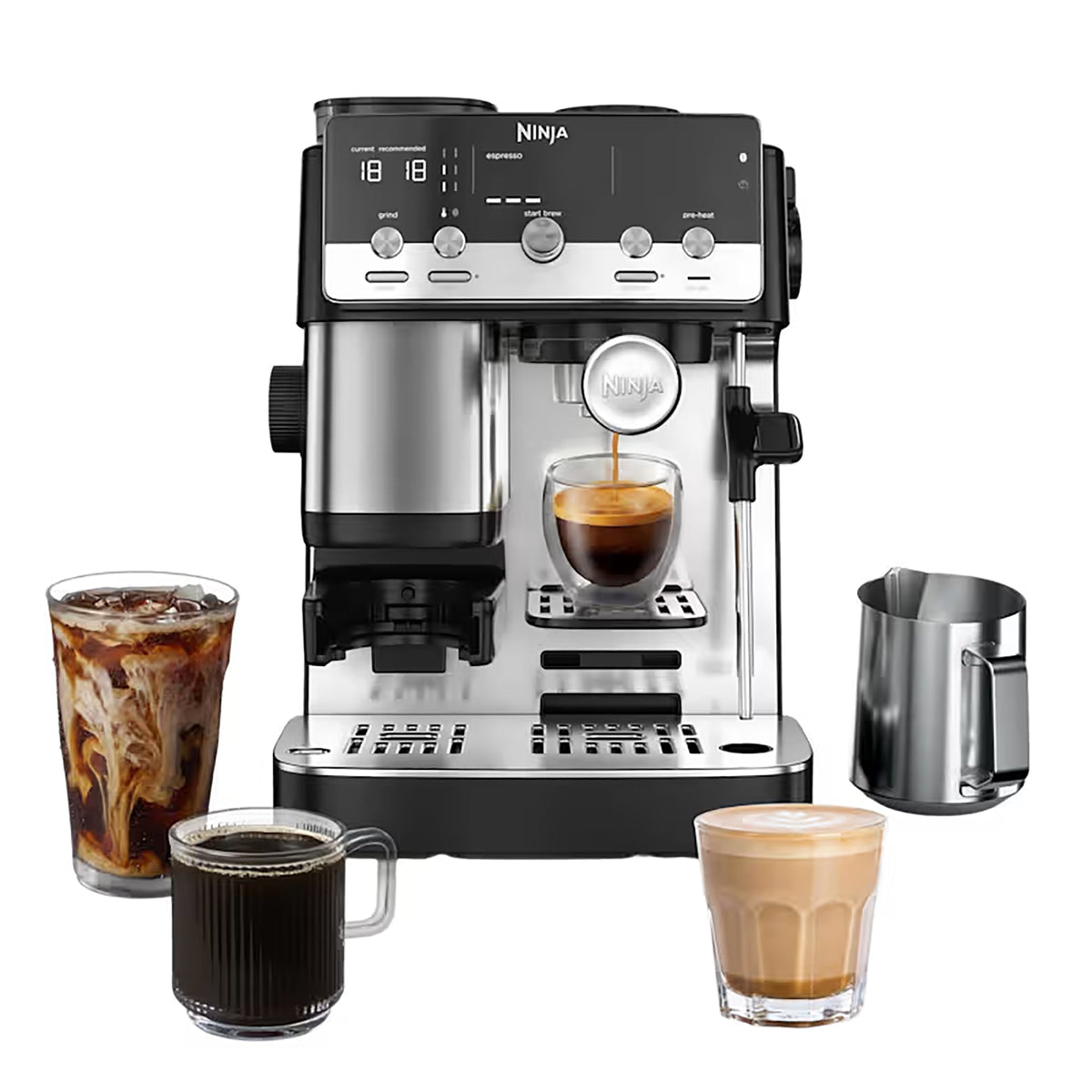 Ninja Luxe Café MINI 2-in-1 Espresso Coffee Machine - Black ES301UK