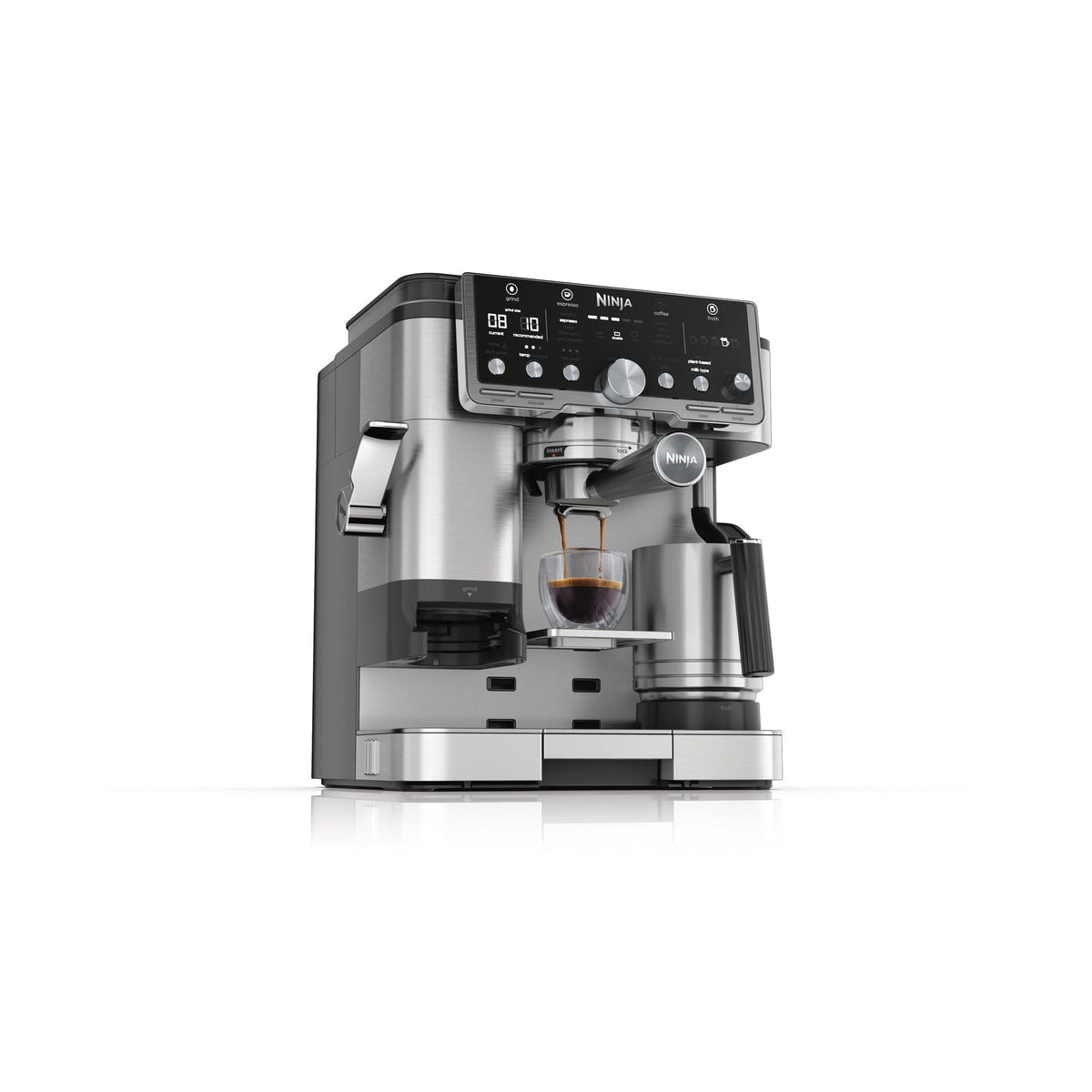 Ninja Luxe Café Pro Series Espresso Machine – Black and Stainless Steel – ES701UK
