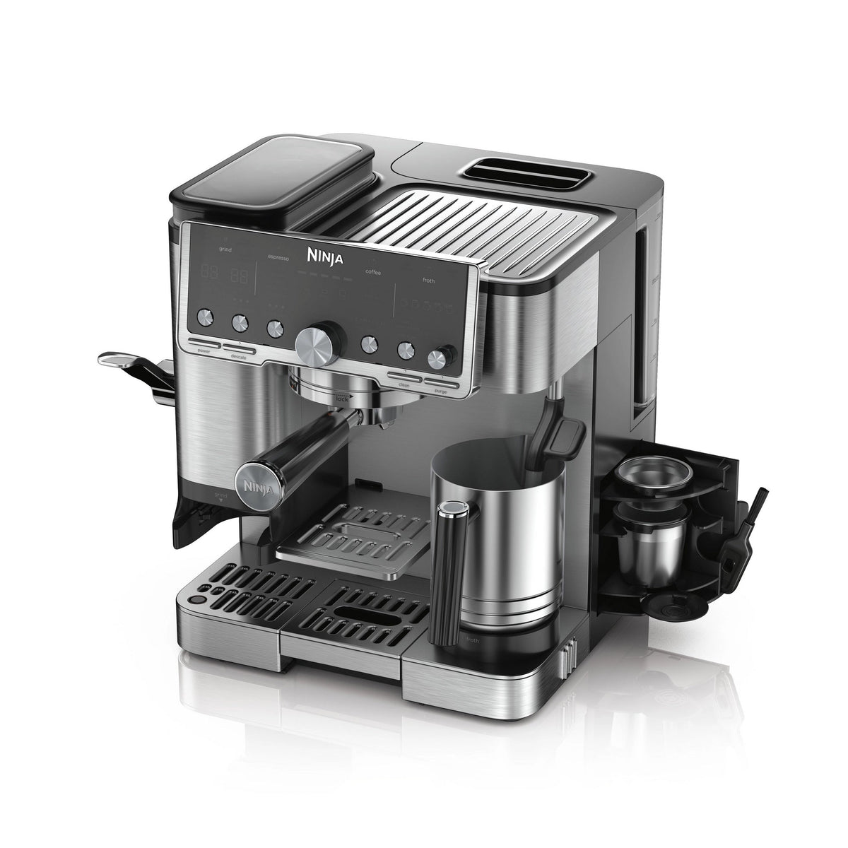Ninja Luxe Café Pro Series Espresso Machine – Black and Stainless Steel – ES701UK