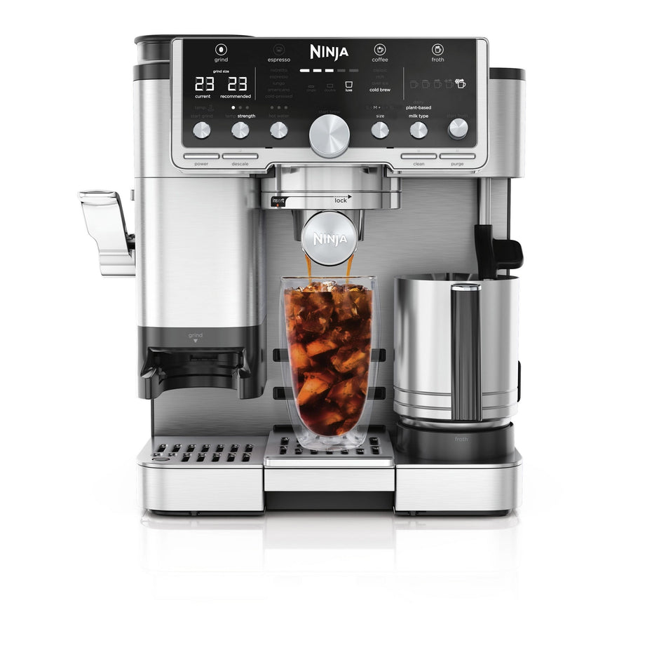 Ninja Luxe Café Pro Series Espresso Machine – Black and Stainless Steel – ES701UK