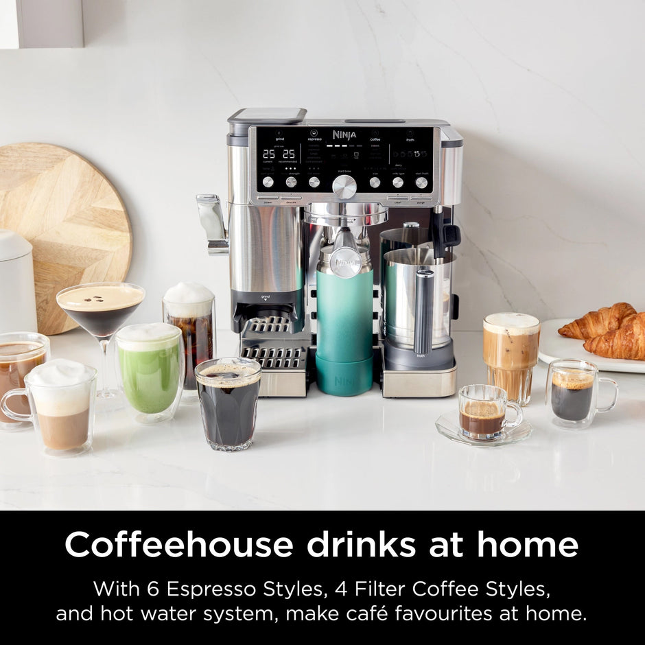 Ninja Luxe Café Pro Series Espresso Machine – Black and Stainless Steel – ES701UK