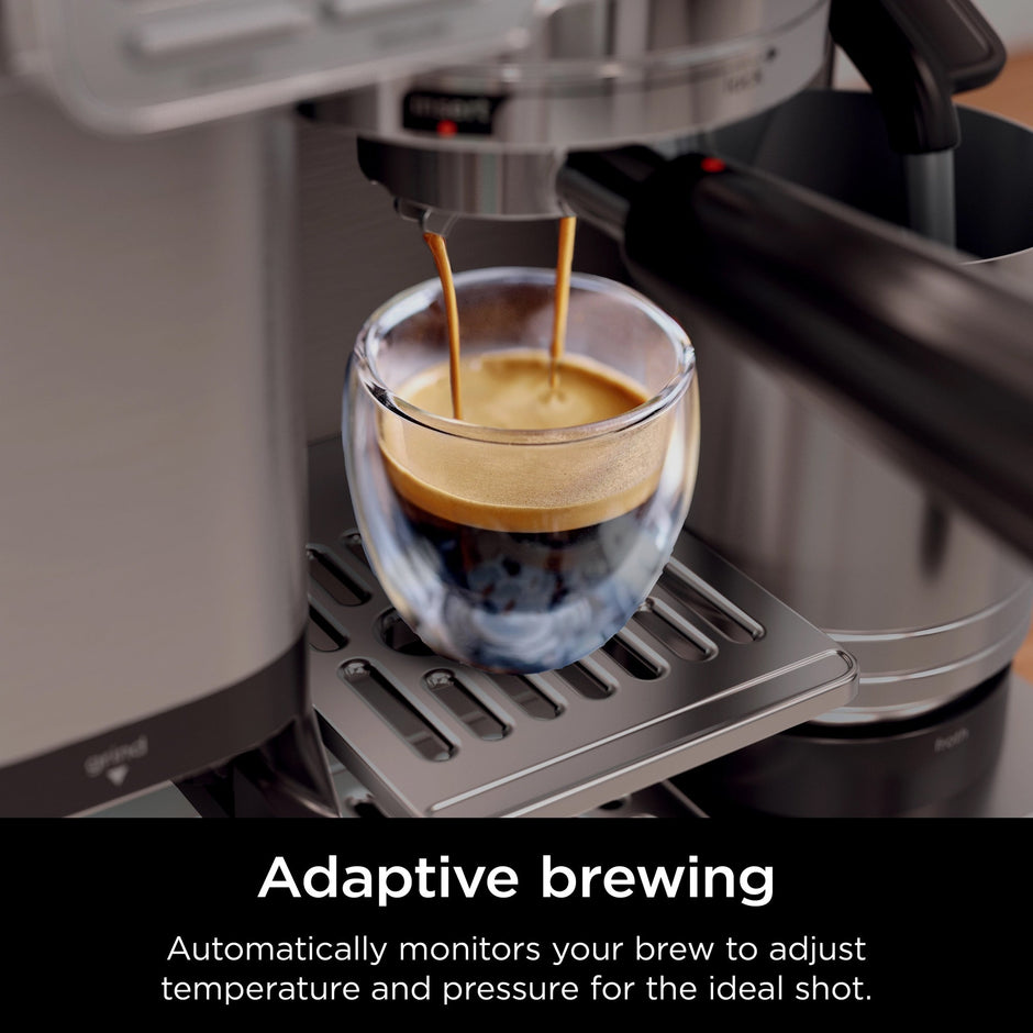 Ninja Luxe Café Pro Series Espresso Machine – Black and Stainless Steel – ES701UK