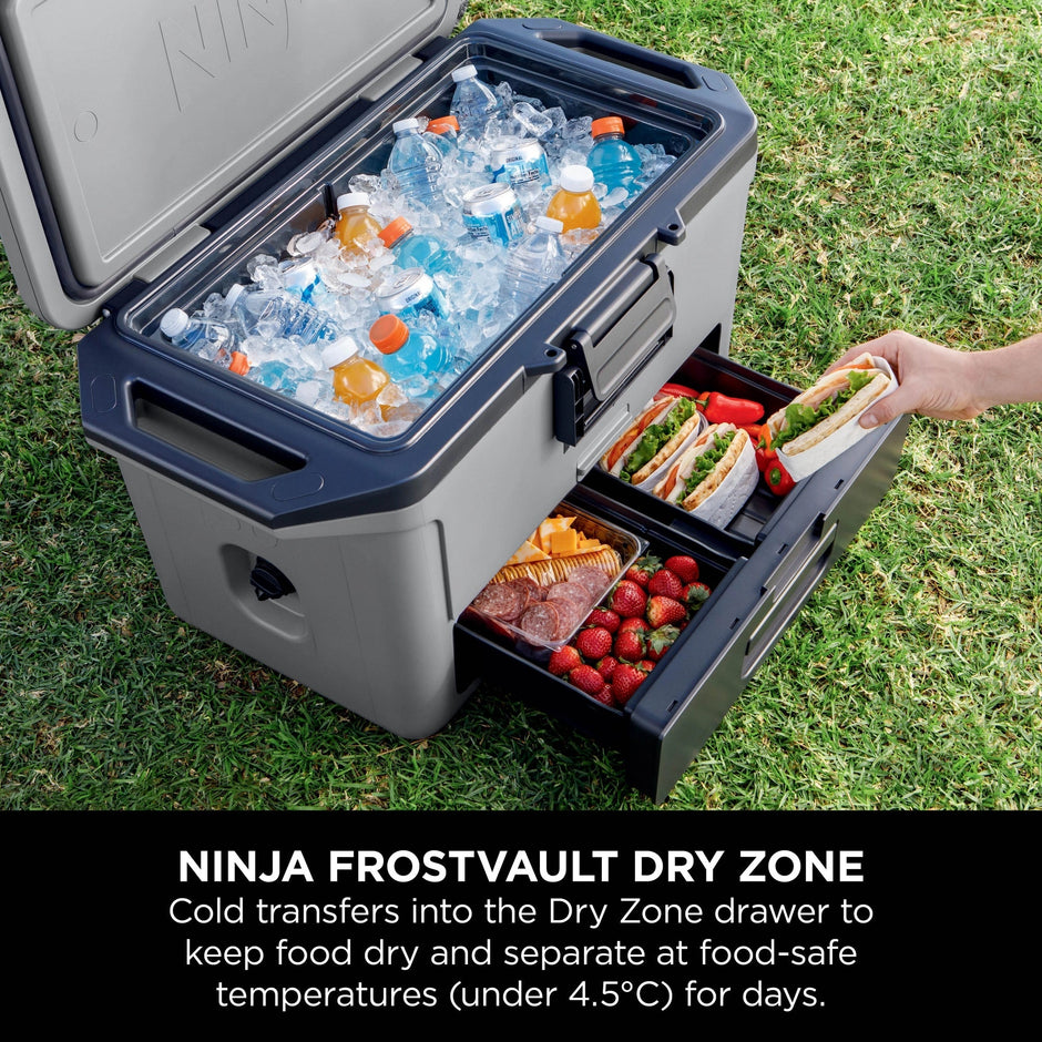 Ninja FrostVault 47L Hard Cooler with Dry Zone – Slate Grey - FB151UKGY