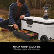 Ninja FrostVault 61L Wheeled Cooler with Dry Zone - Cloud White - FB265EUUKWH