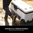 Ninja FrostVault 61L Wheeled Cooler with Dry Zone - Cloud White - FB265EUUKWH