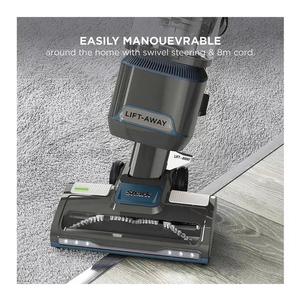 Shark Classic Upright Vacuum Cleaner - Grey and Dark Blue - NV603UK