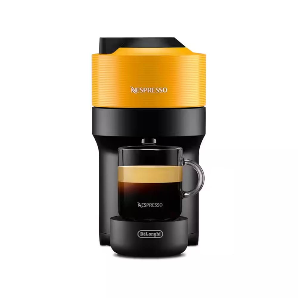Delonghi Nespresso Vertuo Pop Capsule Coffee Machine in Yellow - ENV90Y