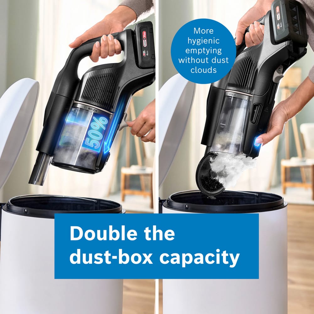 Bosch Unlimited 10 Cordless Vacuum Cleaner with up to 80 Minutes Run Time - BBS1041GGB