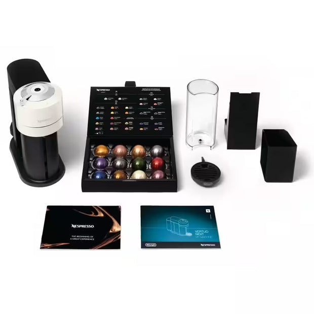 Delonghi Nespresso Vertuo Next Capsule Coffee Machine in White - ENV120W