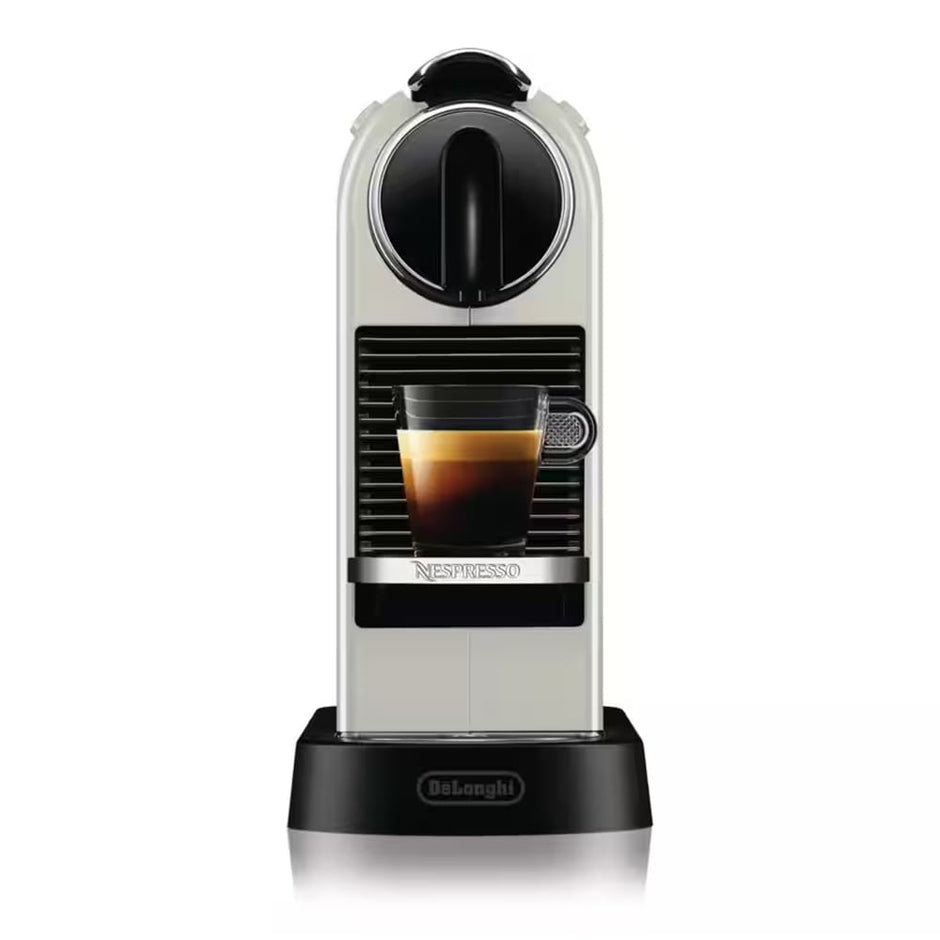Delonghi Nespresso Citiz Capsule Espresso Coffee Machine in White - EN167W