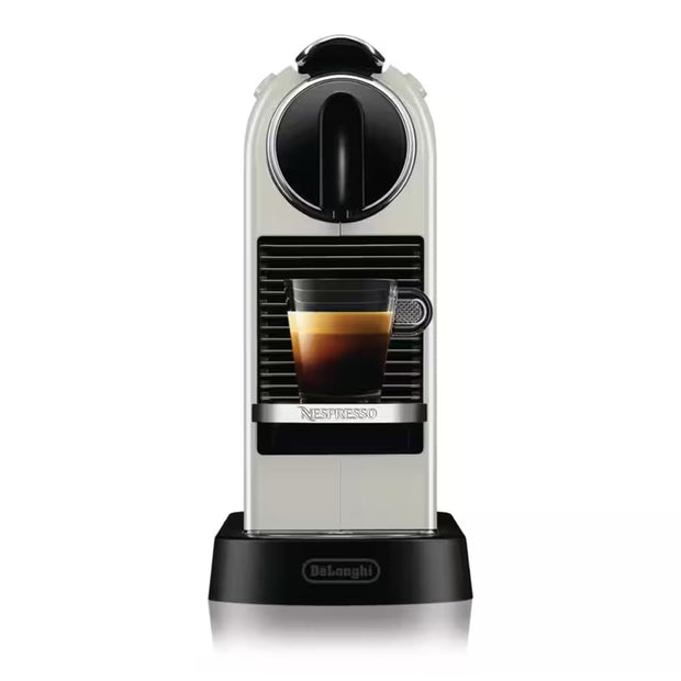 Delonghi Nespresso Citiz Capsule Espresso Coffee Machine in White - EN167W