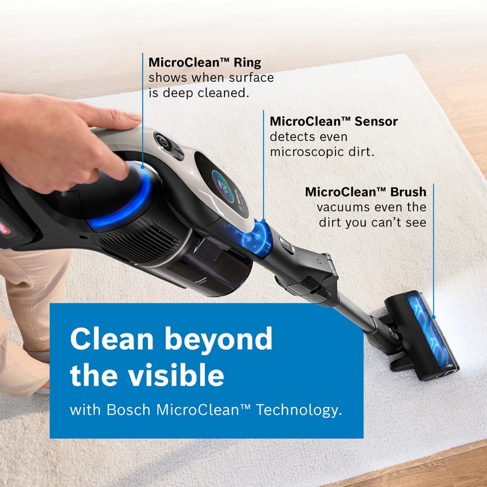 Bosch Unlimited 10 Cordless Vacuum Cleaner with up to 80 Minutes Run Time - BBS1041GGB