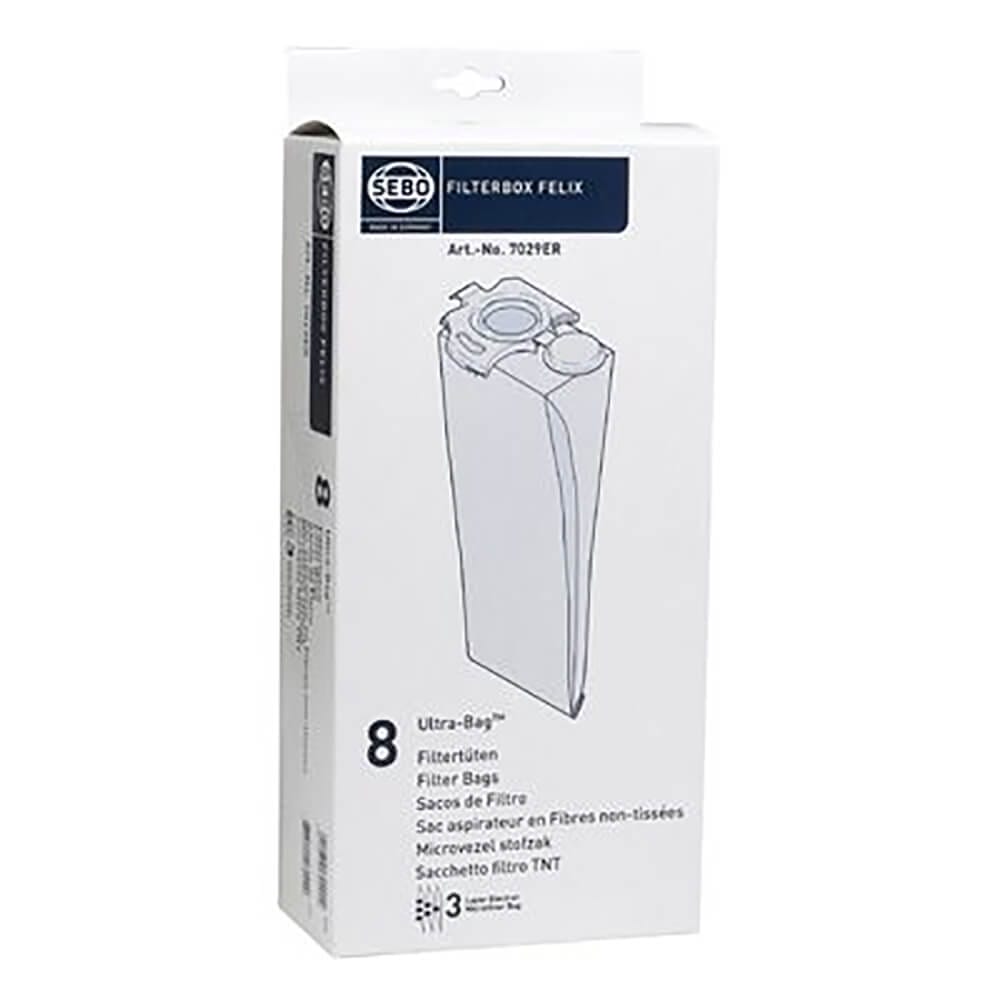 Sebo 7029ER 8 Vacuum Bags set for FELIX Range