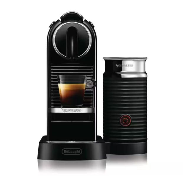 Delonghi Nespresso Citiz Espresso Coffee Machine with Milk Frother in Black - EN267BAE