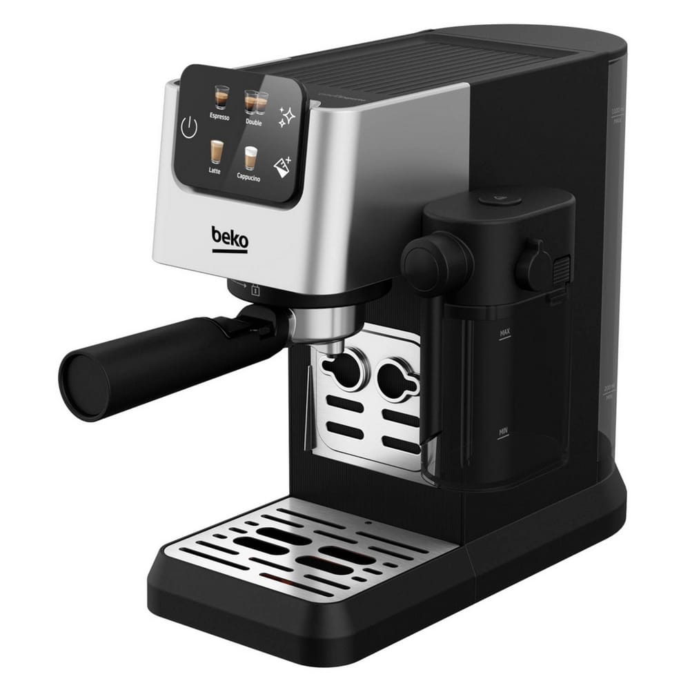 Beko CaffeExperto Manual Espresso Machine with Steam Wand in Silver - CEP5304X