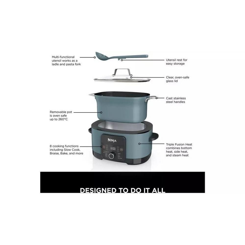 Ninja Foodi Possible Cooker 8-in-1 Slow Cooker in Blue MC1001UK