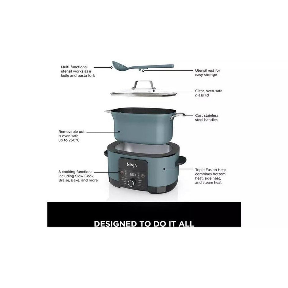 Ninja Foodi Possible Cooker 8-in-1 Slow Cooker in Blue MC1001UK